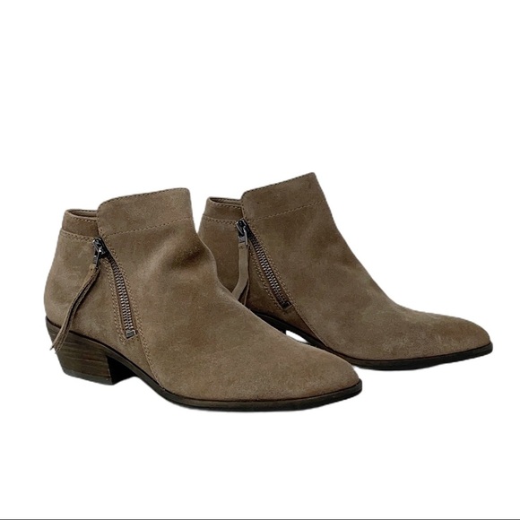 NWOT Sam Edelman Suede Packer Taupe Bootie Sz 7.5 - Picture 2 of 11